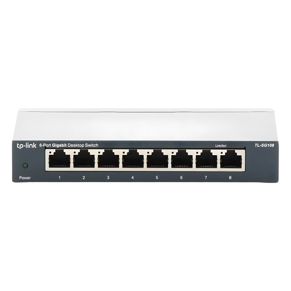 Switch Gigabit no administrable de 8 puertos 10/100/1000 Mbps
