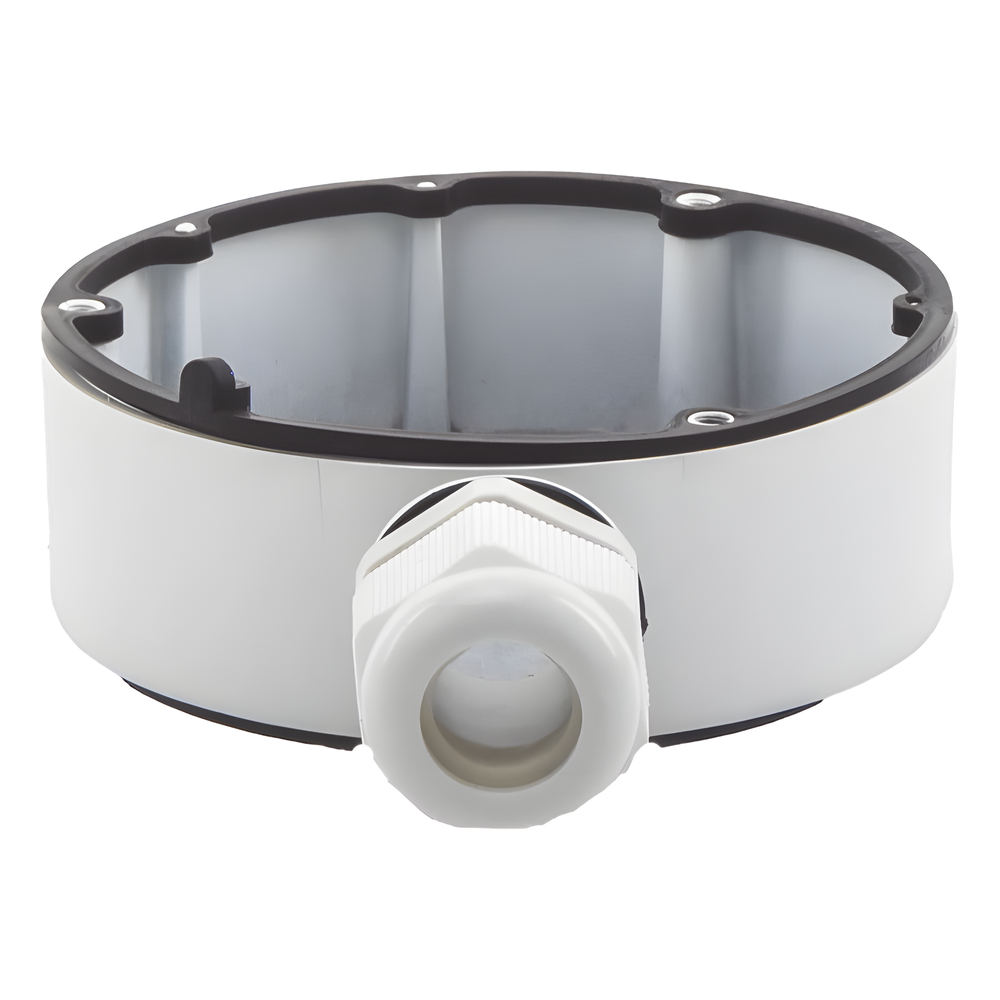Caja de Conexiones de Exterior para Cámaras Tipo Mini Domo / IP66 / Color Blanco