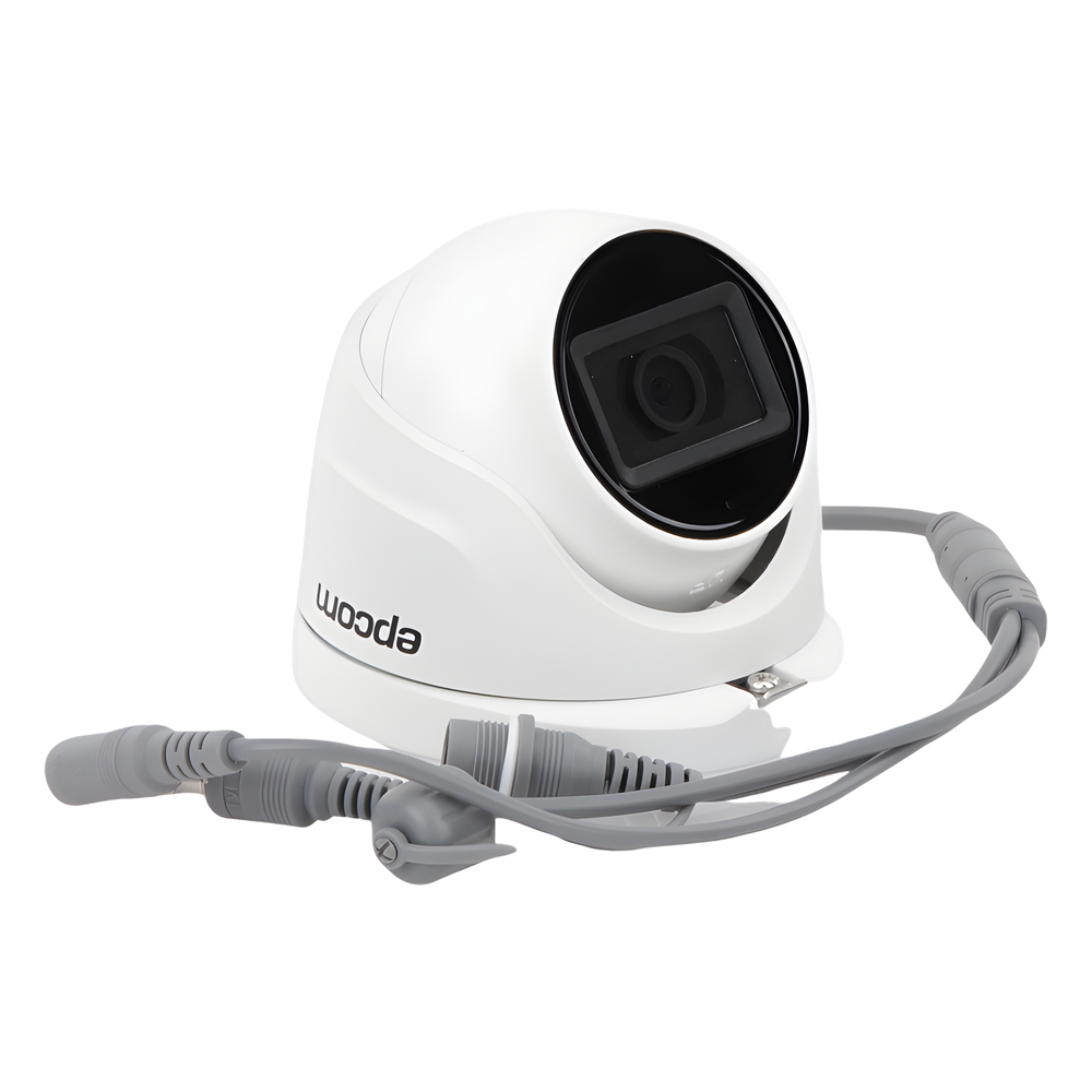 AUDIO POR COAXITRON / Domo TURBOHD 2 Megapixel (1080p) / Gran Angular 106° / Lente 2.8 mm / 20 mts IR EXIR / Exterior IP66 / 4 Tecnologías / dWDR / Metal