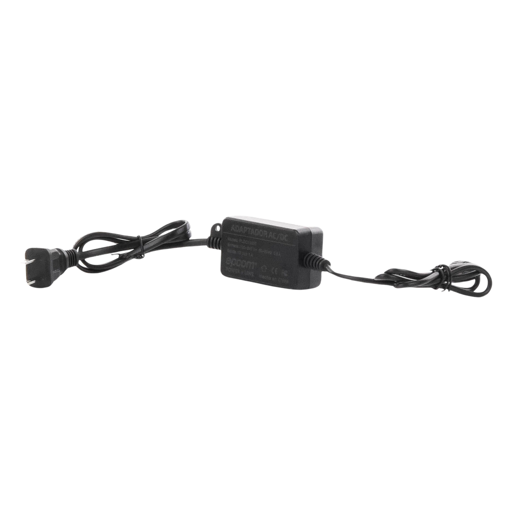 Adaptador de Pared de 12Vcc @ 1 A con cable y clavija Nema 1-15 / 0.5 metros a la toma de alimentación / 0.5 metros a la conexión del dispositivo