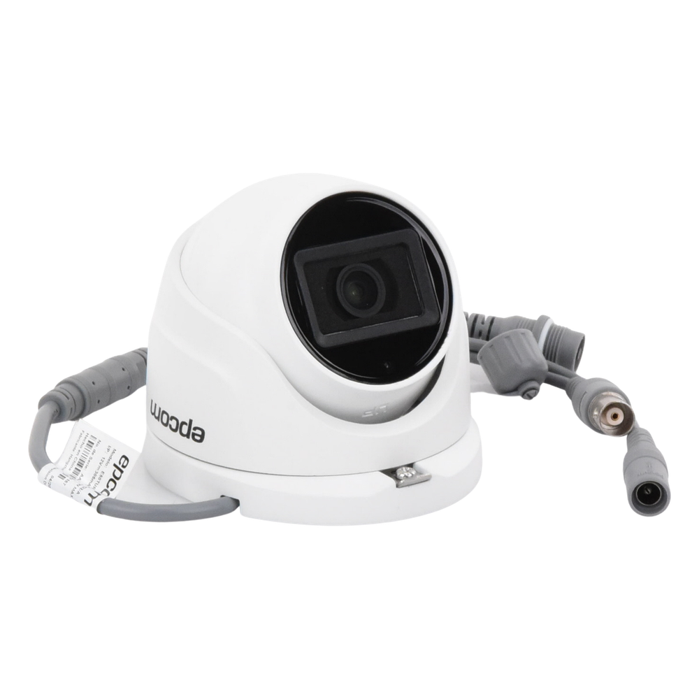AUDIO POR COAXITRON / Turret TURBOHD 5 Megapixel / Angulo de vision 85.5° / Lente 2.8 mm / 30 mts IR EXIR / Exterior IP67 / 4 Tecnologías / dWDR