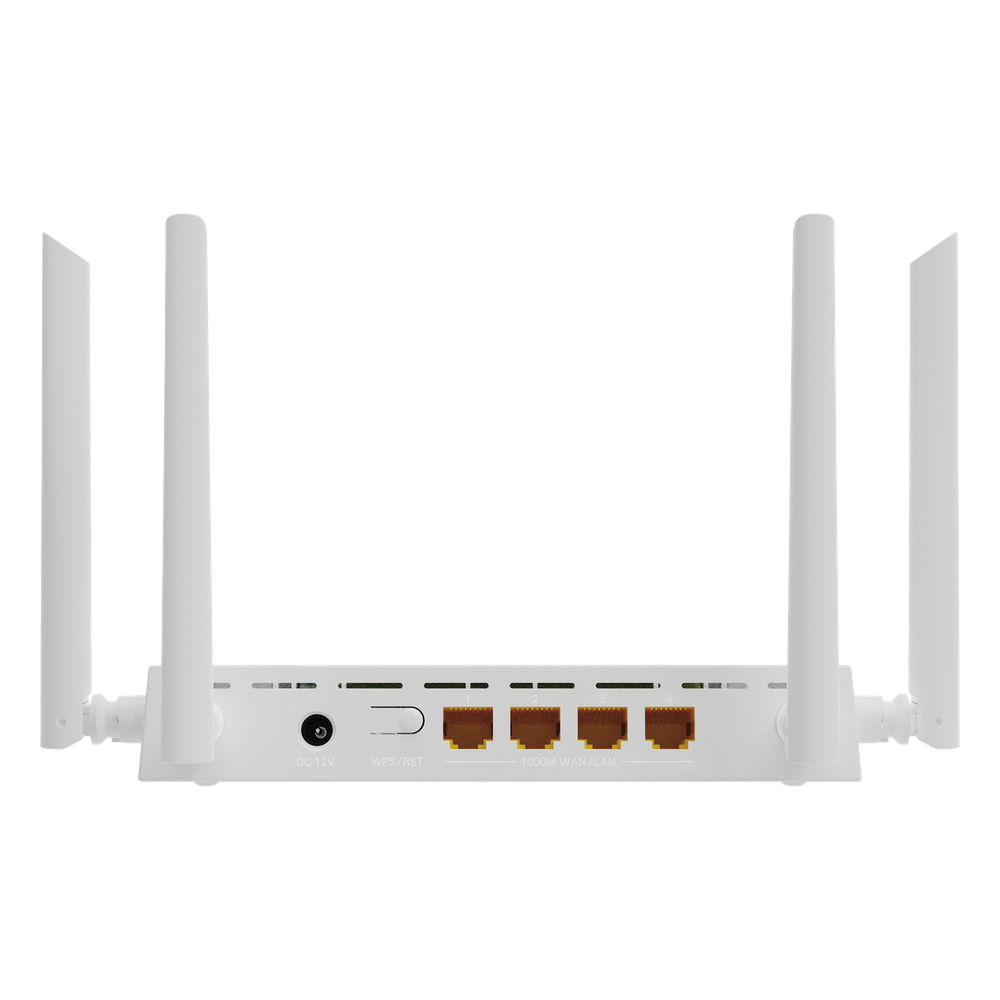 Router Inalámbrico WiFi 6 / 4 puertos LAN Gigabit/ Soporta MESH con las ONUs WiFi 6 de V-SOL / Diseño Compacto