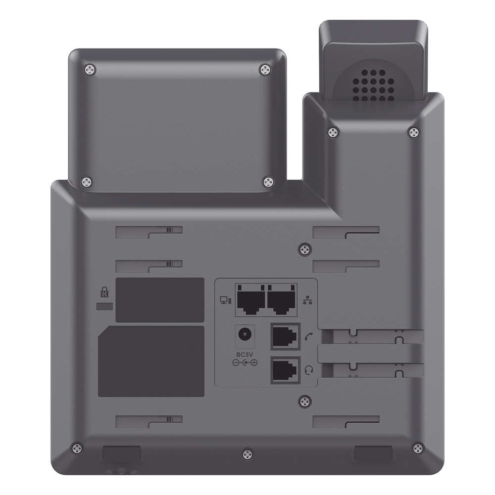 Teléfono IP Grado Operador, 2 líneas SIP con 2 cuentas, PoE, codec Opus, IPV4/IPV6 con gestión en la nube GDMS
