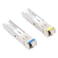 Transceptores Ópticos Industriales Bidireccionales SFP (Mini-Gbic) / Monomodo 1310 & 1550 nm / 1.25 Gbps / 1000BASE-BX / Conector LC/UPC Simplex / DDM / Hasta 20 km / 2 Piezas