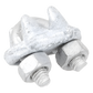 Nudo/ Perro/ Abrazadera Acero Forjado para Cable de 1/4" Galv. por Inmersión en Caliente.