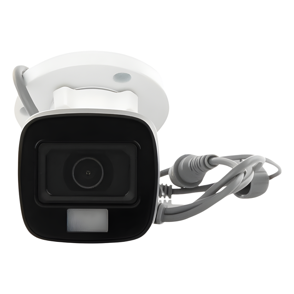 [Dual Light + ColorVu] Bala TURBOHD 2 Megapixel (1080p) / Lente 2.8 mm / 30 mts IR EXIR + 20 mts Luz Blanca / Micrófono Integrado / Gran Angular 101° / Exterior IP67 / 4 Tecnologías