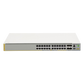 Switch inteligente de distribución o core, Stackeable, Capa 3, 24 x 1000 Mbps + 4 x SFP+ 10 G, Doble fuente de alimentación redundante