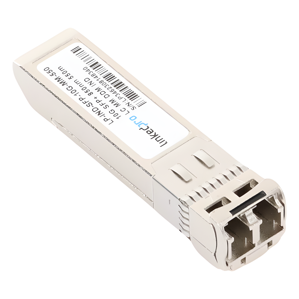 Transceptor Óptico Industrial SFP+ (Mini-Gbic) / Multimodo 850 nm / 10 Gbps / 10GBASE-SR / Conectores LC/UPC Dúplex / DDM / Hasta 550 m