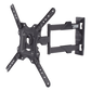 Montaje de Pared Articulado P4-NB / Pantallas de 32" a 55" / VESA 100x100 a 400x400 mm / Carga 27.2 kg (60 lbs) / Inclinación +8° a -5° / Giro 180° / Distancia de Pared 5 a 40 cm / Acero