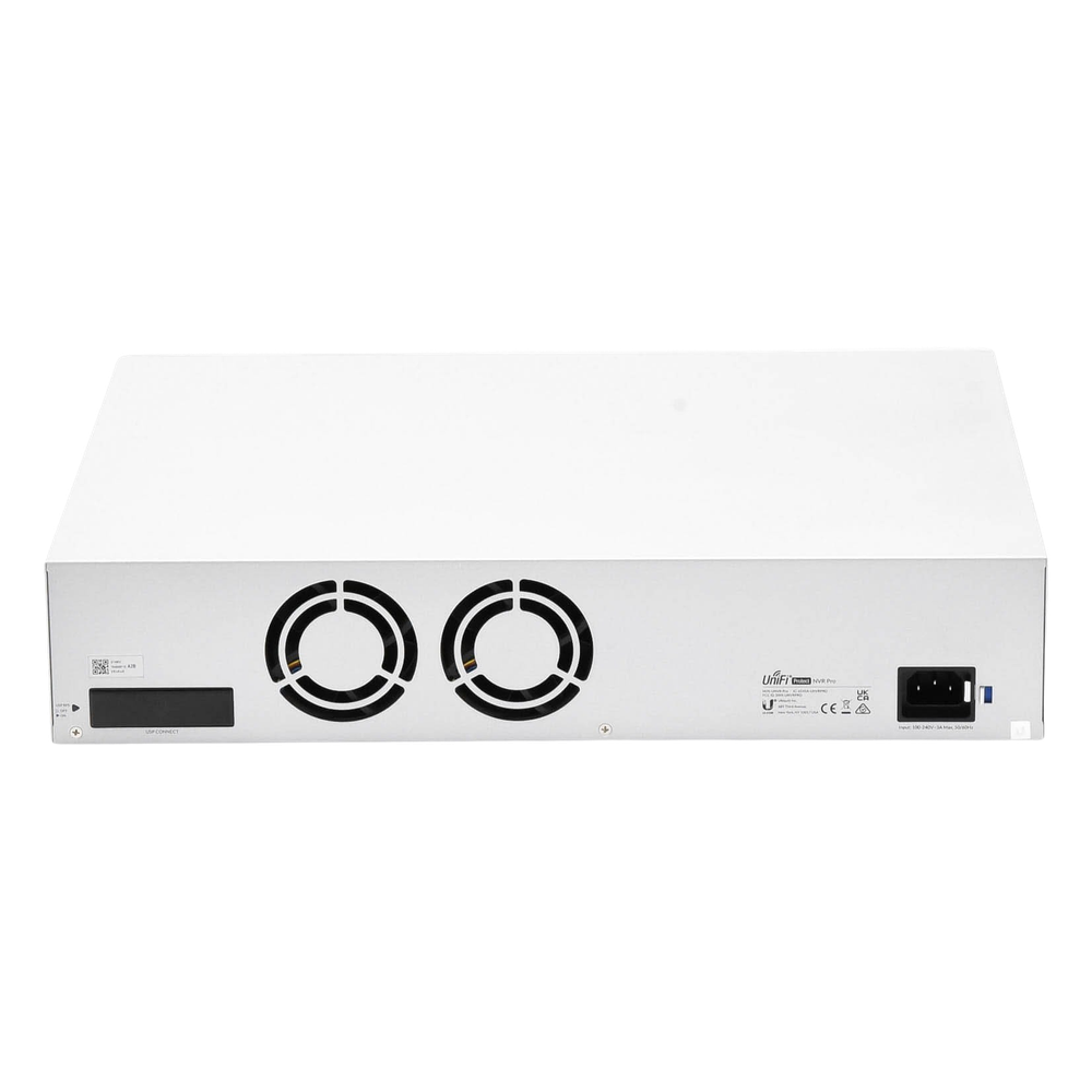 NVR PRO UniFi Protect, con bahía  para 7 discos duros, almacena hasta 20 cámaras 4k o 60 cámaras 1080p, pantalla táctil