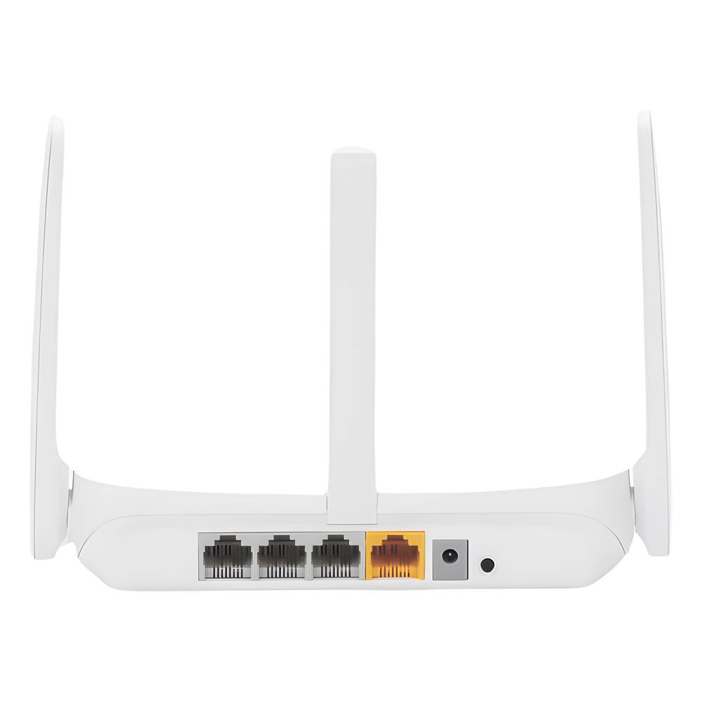 Router Inalámbrico N / 2.4 GHz de 300 Mbps / 1 Puerto WAN 10/100 Mbps / 3 puertos LAN 10/100 Mbps /  3 antenas de 5 dBi / Compatible con IPTV e IPV6