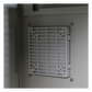 Gabinete Ventilado de Acero IP55 Uso en Exterior (593 x 609 x 399 mm) con Placa Trasera Interior Metálica y Compuerta Inferior Atornillable. Incluye Ventilador, Ventilas, filtros, Montaje Rack 19", Terminal de Tierra Física, Chapas y Ll