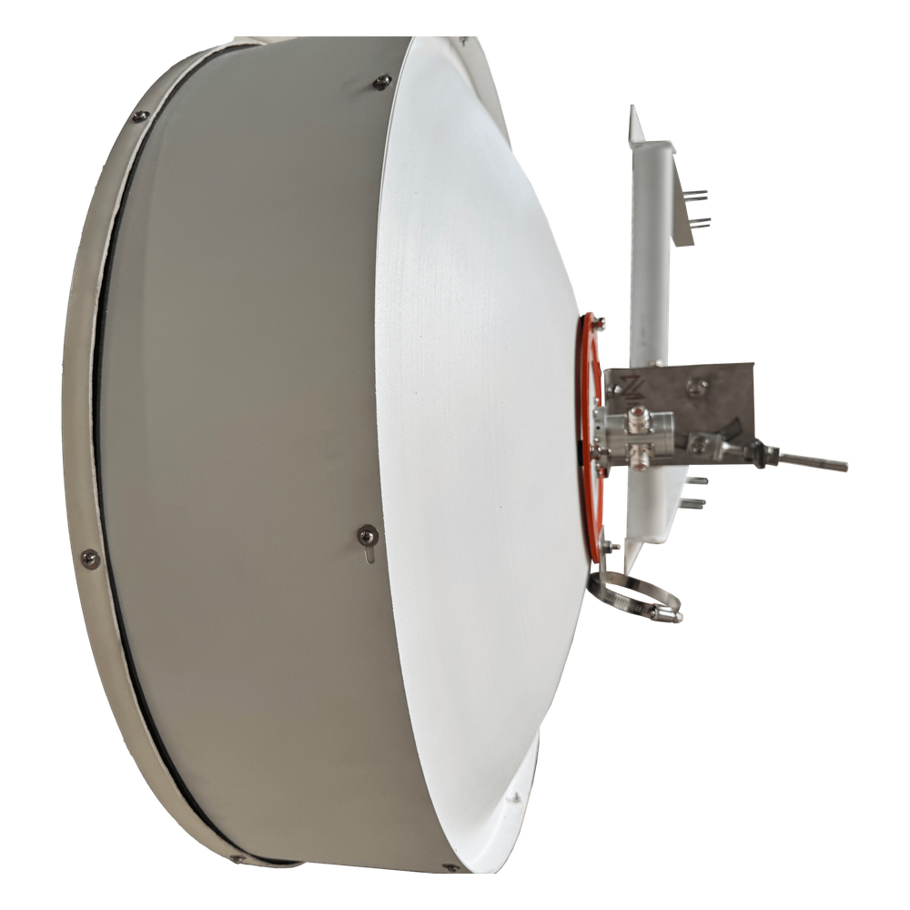 Antena Direccional / 2 ft / 5.9-7 GHz / Ganancia 32 dBi / SLANT de 45 ° y 90° / Incluye Jumpers con conector N-Macho a RPSMA / montaje y radomo incluido.