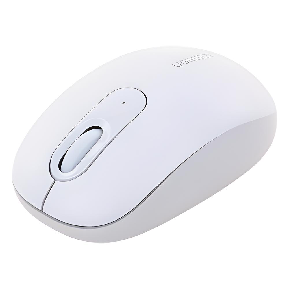 Mouse Inalámbrico 2.4G 800/1200/1600/2400 DPI | Función de 3 botones | Alcance 10m | Silencioso |  Ergonómico | Anti-caída y Anti-interferencias | Batería Alcalina AA incluida  | Color Dusty Blue.