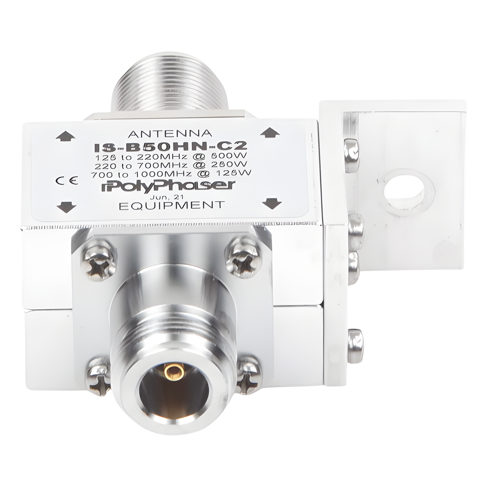 Protector Coaxial RF / 125-1000 MHz / 50 &Omega; / Conectores N Hembra / Ceja Frontal / 500W
