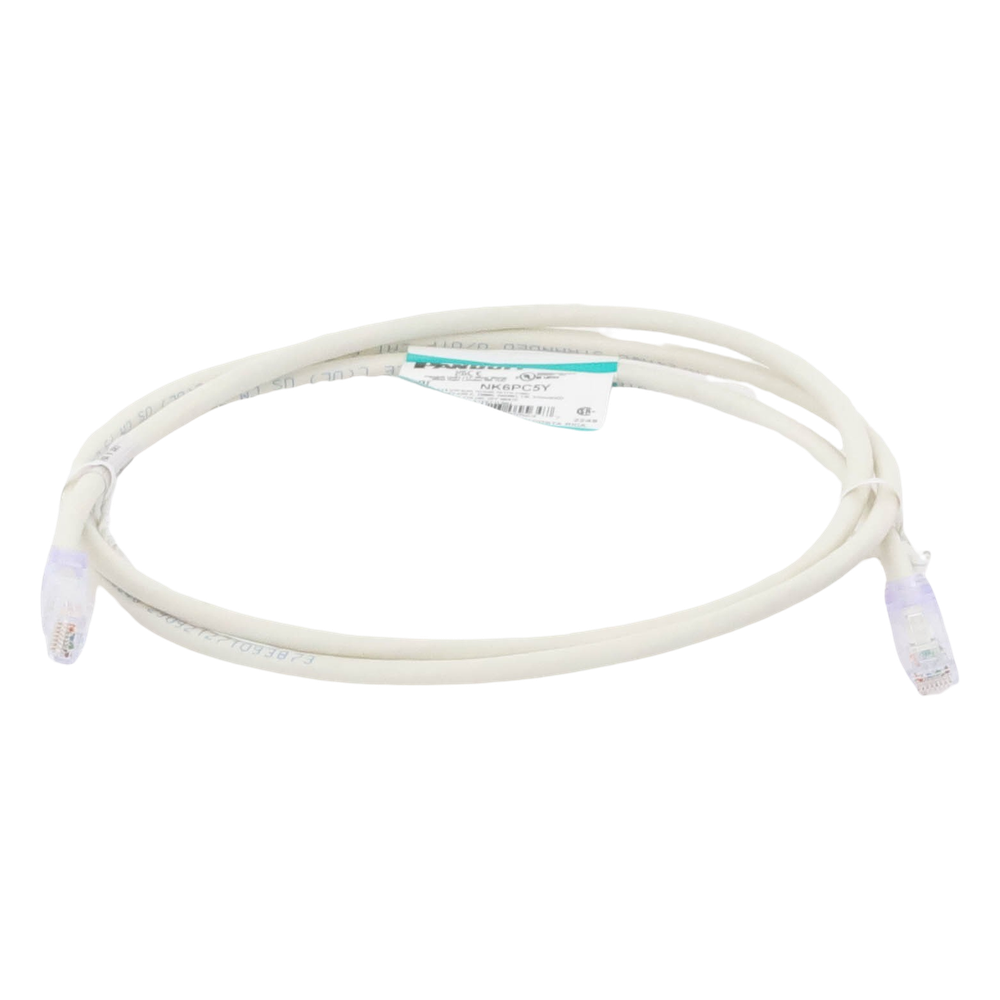 Cable de Parcheo UTP Categoría 6, con Plug Modular en Cada Extremo - 1.5 Metros (4.92 Pies) - Blanco Mate