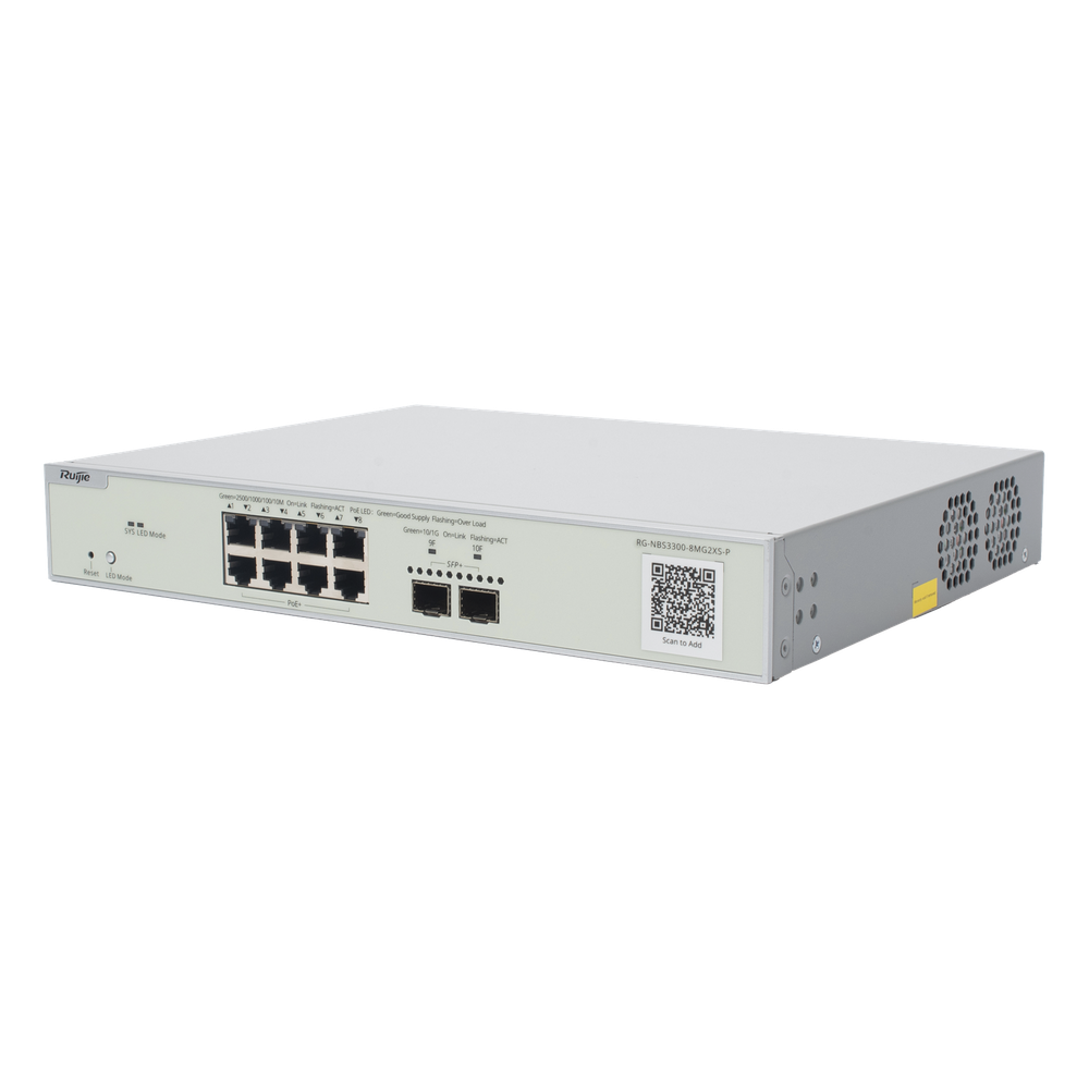Switch Multi-Gigabit PoE+ Capa 2 con 8 Puertos 2.5G PoE+ hasta 240W y 2 Uplink SFP+ 10G ,Administrable Cloud, Diseñado Para Access Points WiFi 6/7