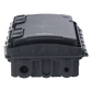 Caja de Distribución de Fibra Óptica, Hasta 96 Empalmes, Exterior IP65, Color Negro