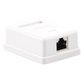 Caja de Pared con 1 Puerto Keystone, Incluye Jack STP Cat5e
