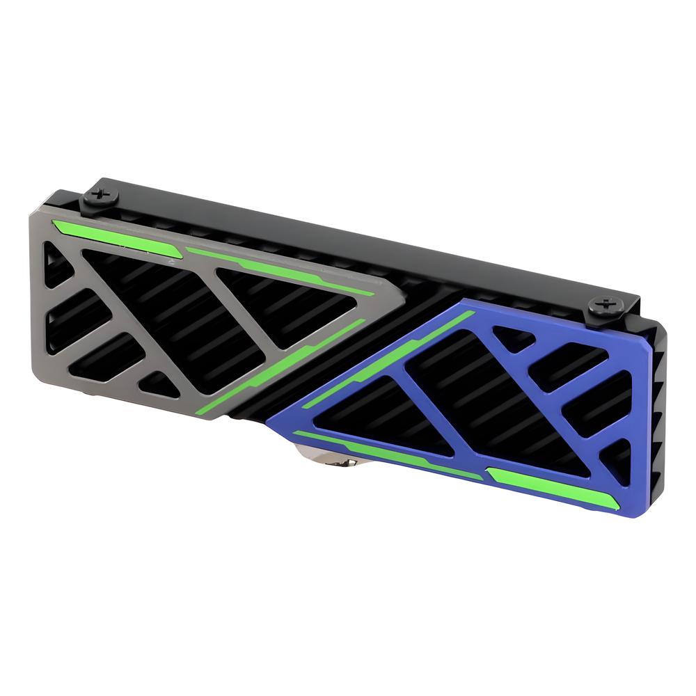 Disipador de Calor para SSD M.2 2280 / Aleación de Aluminio / Reducción ≤25°C / Compatible PC Escritorio y PS5 / 73 x 22 x 9 mm
