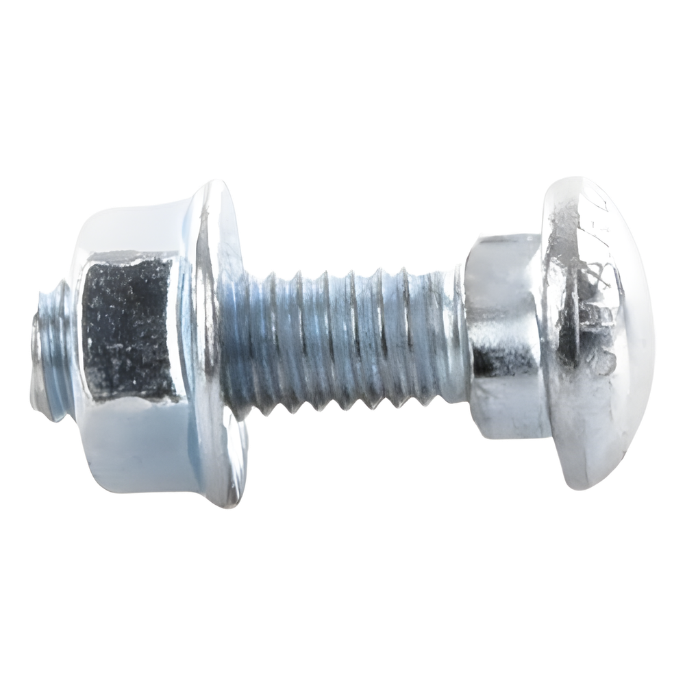 Tornillo + tuerca milimétrico, con acabado Electro Zinc