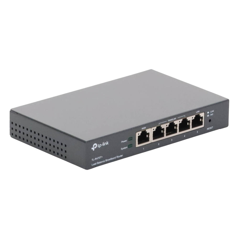 Router Balanceador de Carga Multi-Wan, 1 puerto LAN 10/100 Mbps, 1 puerto WAN 10/100 Mbps, 3 puertos Auto configurables LAN/WAN, Sesiones Concurrentes 10,000 para Pequeña Oficina