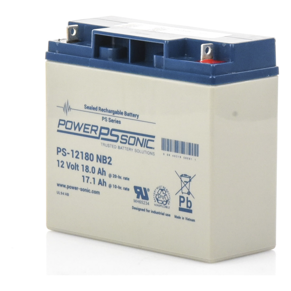 Batería 12V, 18AH, Para Respaldo, Tecnologías AGM/VRLA, Diseño De Vida Útil 5 Años, Terminales Tipo NB2, Listada UL, Libre De Mantenimiento