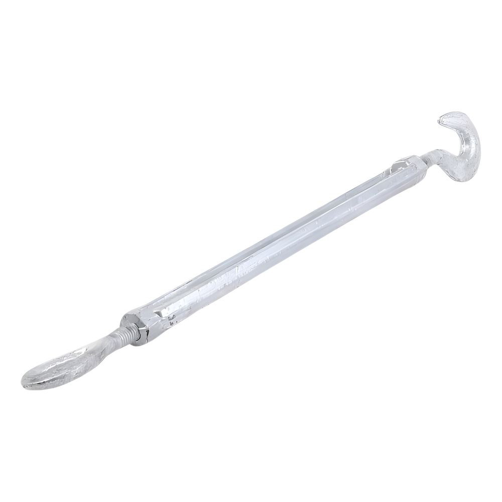 Tensor de 1/2" x 12" Acero Forjado OJO-GANCHO Galv. Inmersión en Caliente (Carga Max. 1500 lbs).