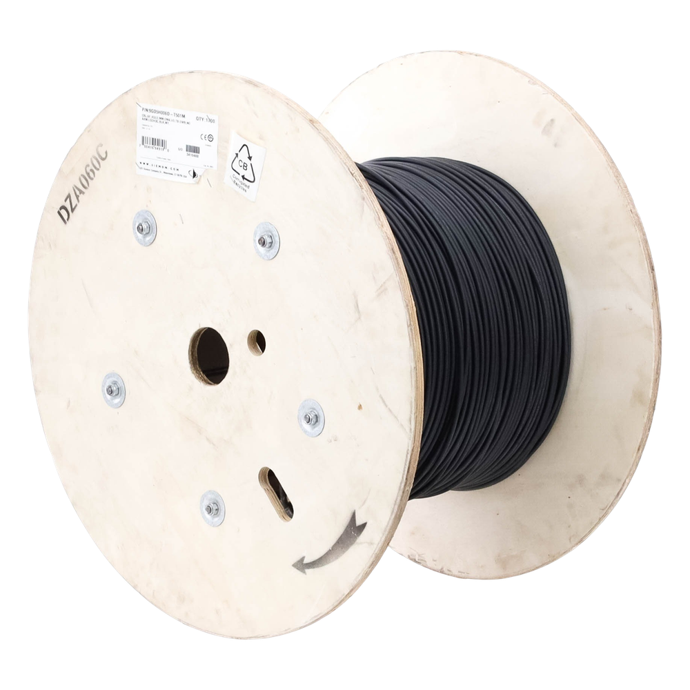 Cable de Fibra Óptica de 6 Hilos, Interior/Exterior, Tight Buffer, No Conductiva (Dieléctrica), LS0H, Multimodo OM4 50/125 Optimizada, 1 Metro (3.28 Pies)