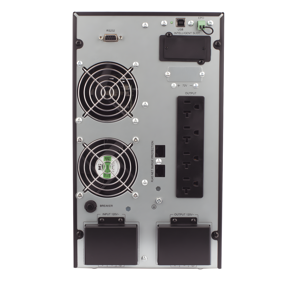 UPS 3000VA / 2700W Online Doble Conversión /Sin Cable de Alimentación/ 4 tomas 5-15R / Regulación de Voltaje / Protección RJ45