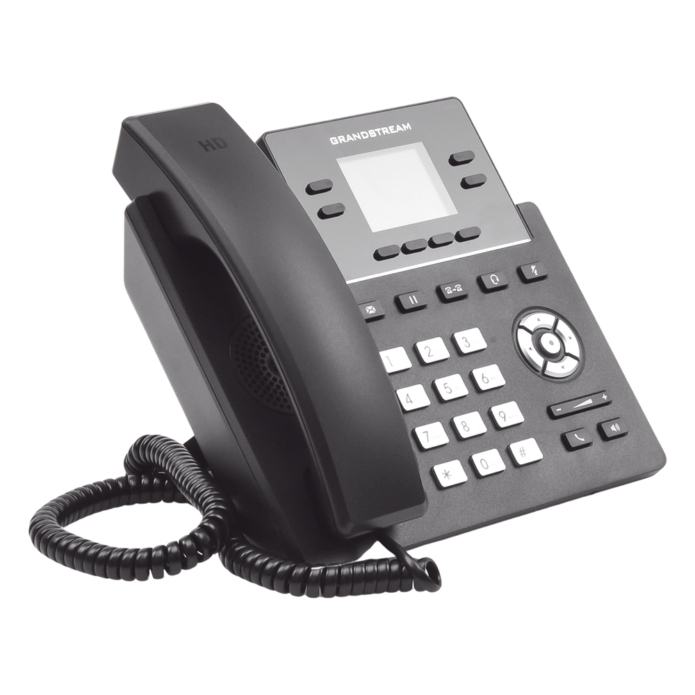 Teléfono IP Grado Operador, 4 líneas SIP, pantalla a color 2.4", PoE, codec Opus, IPV4/IPV6 con gestión en la nube GDMS