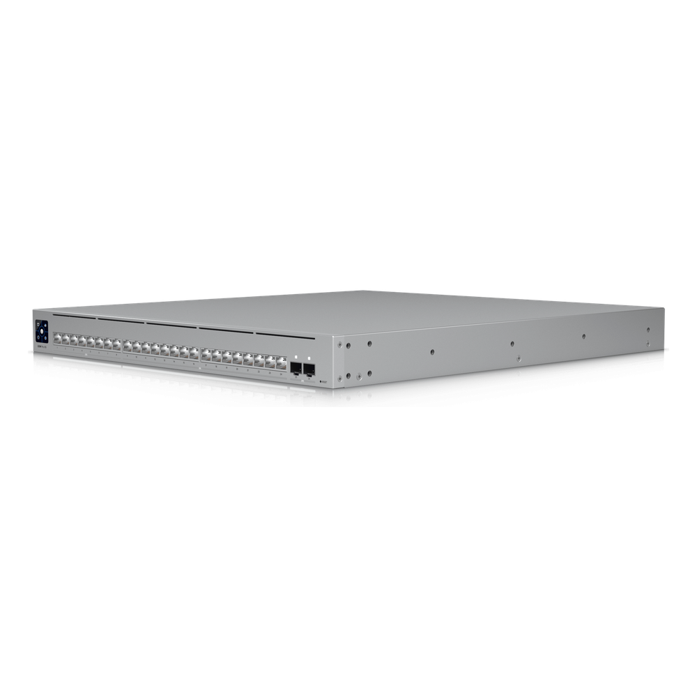 UniFi Switch USW-Pro-XG-24 / Capa 3 / 24 puertos  (16 × 10 GbE, 8 × 2,5 GbE) + 2 puertos SFP28 25 G