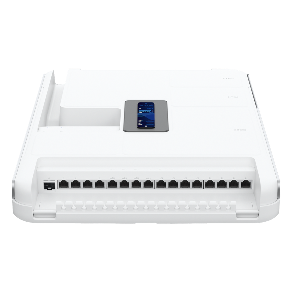 Dream Wall Cloud Gateway 10G Diseñado para Montaje en Pared con WiFi 6 Integrado, Switch PoE de Alta Potencia y Compatibilidad Total con Aplicaciones UniFi