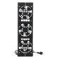 Kit de 3 Ventiladores 110 Vca (12 x 12 cm) con Clavija para Gabinete de Piso