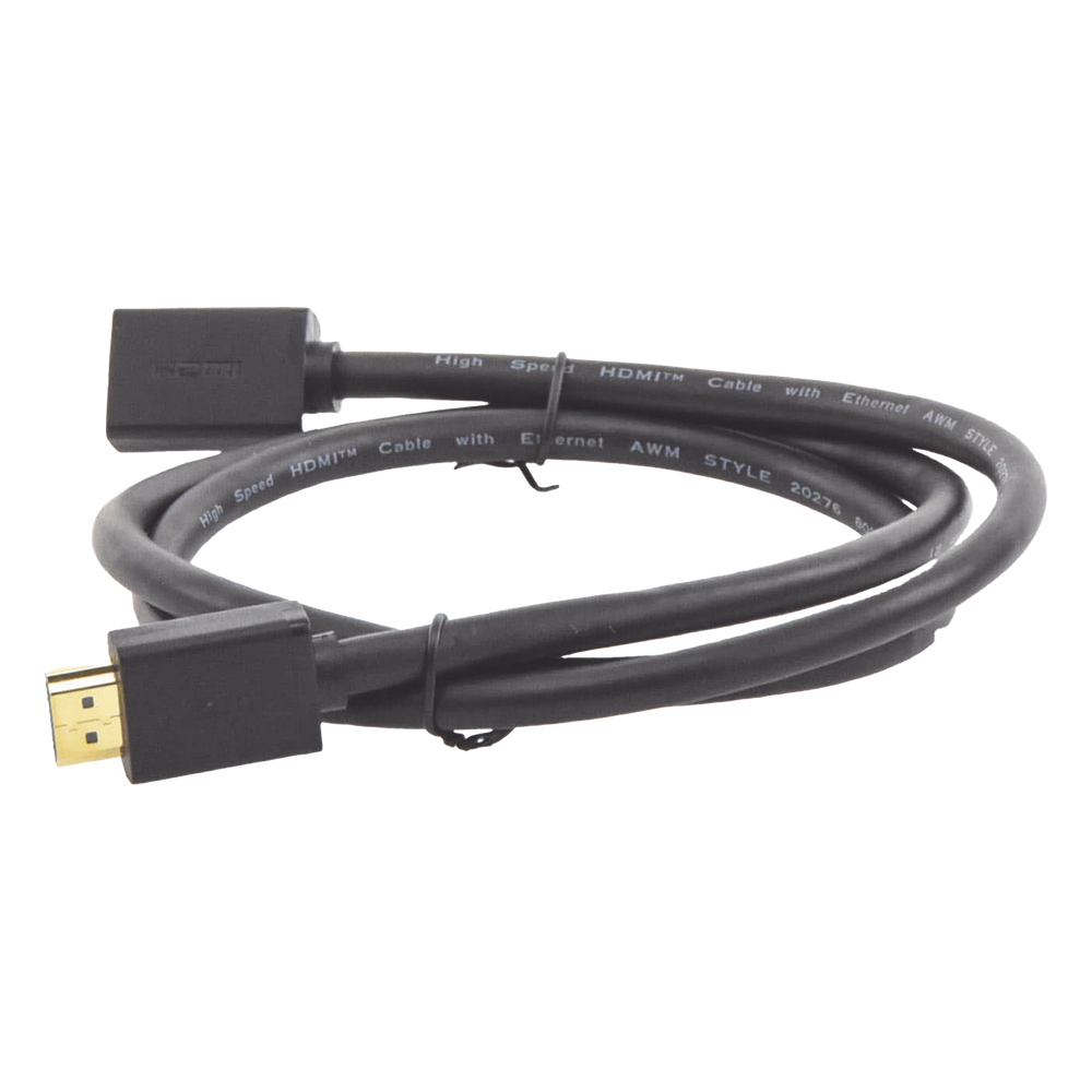 Cable Extensor HDMI de 1 Metro (3.28 Pies) / 4K@60Hz / 3D / HDR / Macho a Hembra / Núcleo de Cobre Estañado / Transmisión Estable