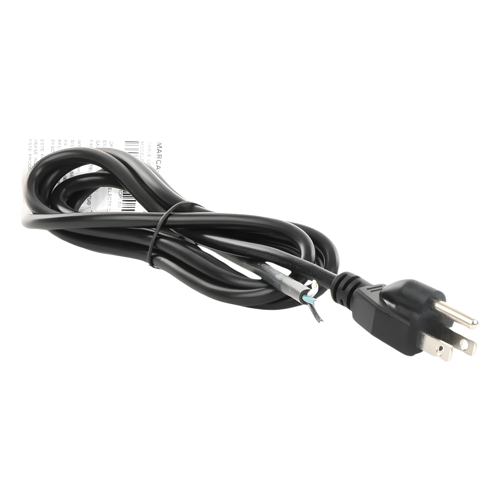 Cable de Alimentación Eléctrica para 120-240 Vca | 1.8 Metros (5.91 Pies) | 3 Fases | Cables Libres