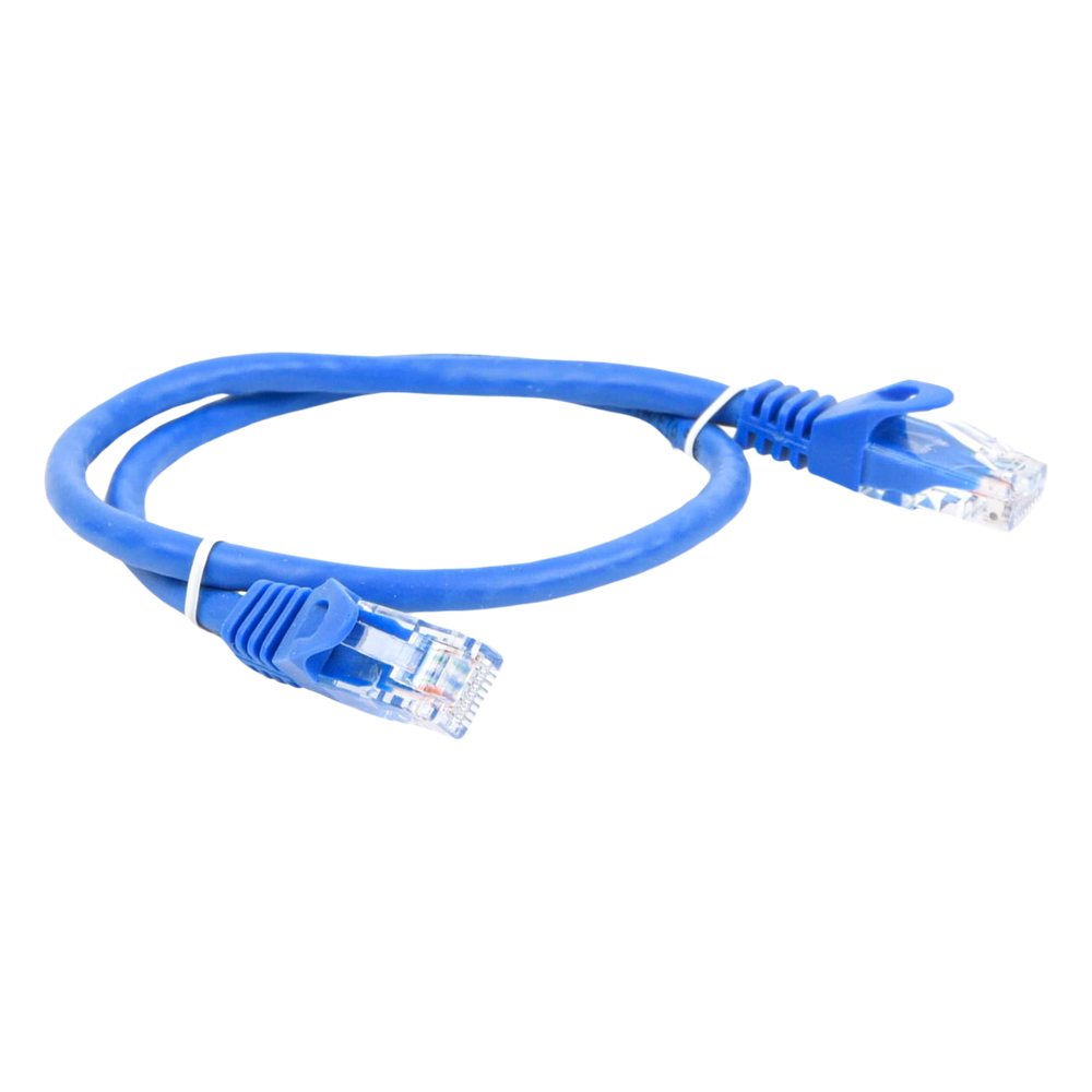 Cable de Parcheo UTP Cat6 - 0.5 Metros (1.64 Pies) - Azul