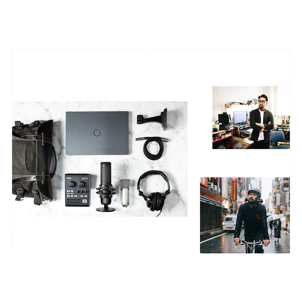 Mezclador de audio para pódcast con IA | MicLIVE™ de 6 canales