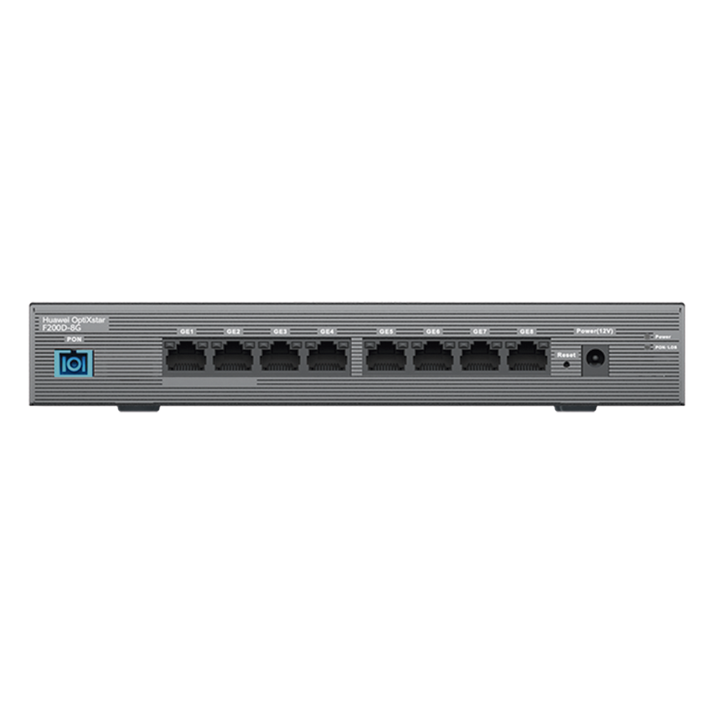 HUAWEI MiniFTTO - ONU Gigabit / 8 puertos 10/100/1000Mbps + 1  PON (SC/UPC)/ Downstream 2.488 Gbps / Upstream 1.244 Gbps / modo puente / Administración Nube