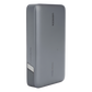 Power Bank de 20000mAh | 3 Salidas 100W Max. | USB-A + 2 USB-C | PD 3.0 | QC3.0 | FCP | SCP | Pantalla Inteligente | Carcasa Ignifuga | Color Gris | Incluye Cable USB de 50cm | Carga tu Laptop de Manera Segura.