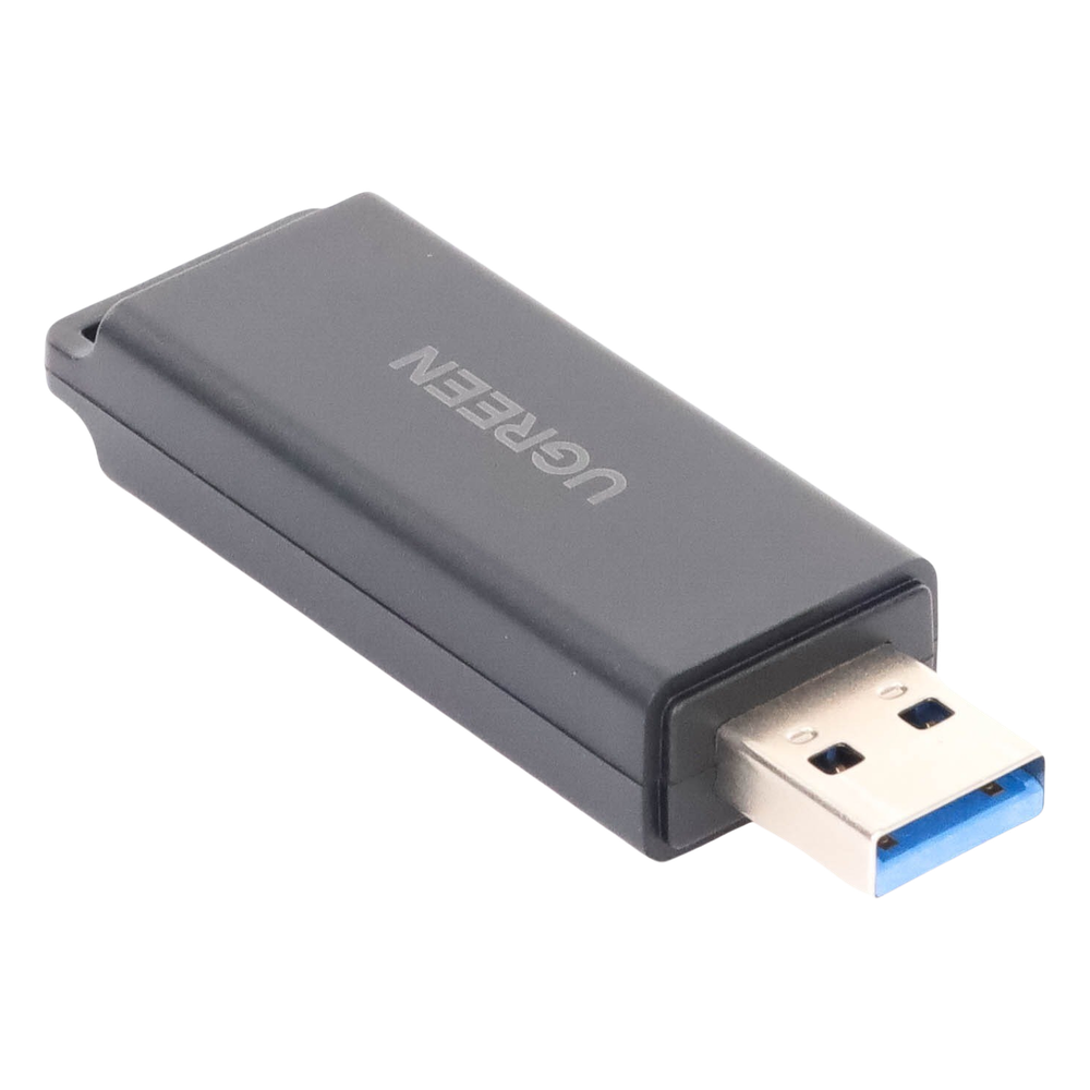 Lector de tarjetas SD portátil USB 3.0 de doble ranura / adaptador de tarjeta de memoria flash concentrador para TF SD Micro SD SDXC SDHC MMC RS-MMC Micro SDXC Micro SDHC UHS-I