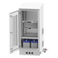 Gabinete de Piso para Exterior con Ventiladores y Termostato con Rack de 19" de 16 U + Espacio para Baterías, Se envía el Gabinete Armado.