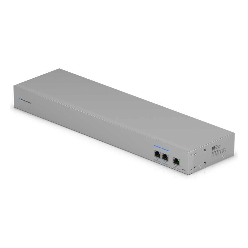 UniFi USW-WAN – Switch WAN Capa 2 con 3 Puertos RJ45 10 GbE y 1 Puerto RJ45 GbE y Alimentación CA Redundante para Alta Disponibilidad con UniFi Gateways en Modo Shadow (Rack 1U)