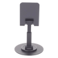 Soporte para Teléfono Celular Giratorio | 360° de Rotación | Angulo Ajustable | Altura Ajustable 17-20cm  | Antideslizante | Ejes Giratorios de Alta Precisión| Plegable | Aluminio | Color Gris