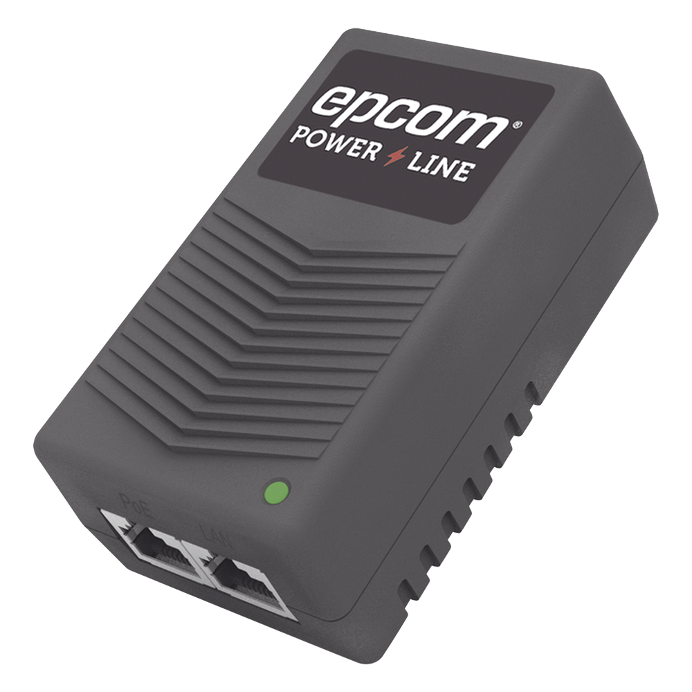 Adaptador de pared / Inyector PoE / 24 Vcc / 1 A / Controlado por chip IC / Protección contra OV, OC, SC, UV/  Fácil de instalar