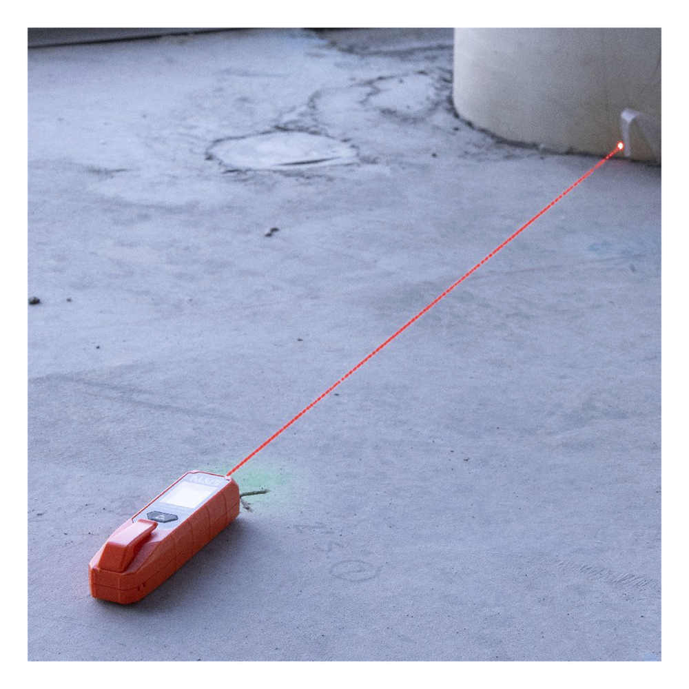 Medidor Compacto Láser de Distancias. Rango: 5.1 cm a 30.5 m / Opción cm o pulg. o Combinado /  Clip para Bolsillo.