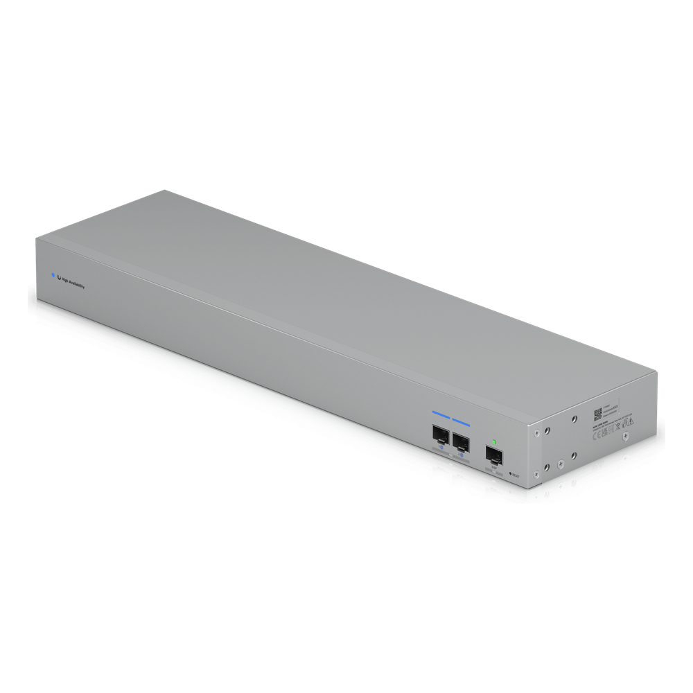 UniFi USW-WAN – Switch WAN Capa 2 con Uplinks SFP+ 10G, Puerto RJ45 GbE y Alimentación CA Redundante para Alta Disponibilidad con UniFi Gateways en Modo Shadow (Rack 1U)