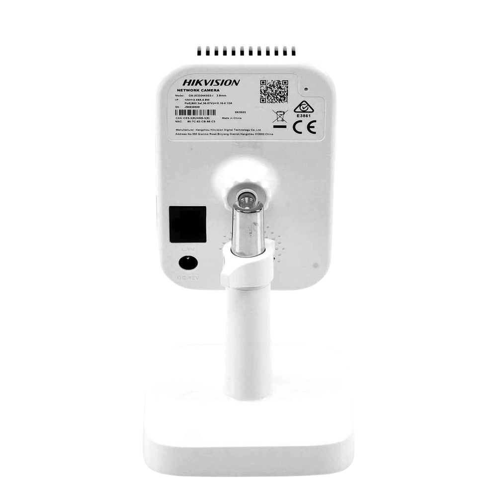 Cubo IP 4 Megapixel / Serie PRO / Lente 2.8 mm / 10 mts IR EXIR / PoE / Sensor PIR / H.265+ / Interior / Audio de Dos Vías / PoE / MicroSD / ONVIF / ACUSEEK