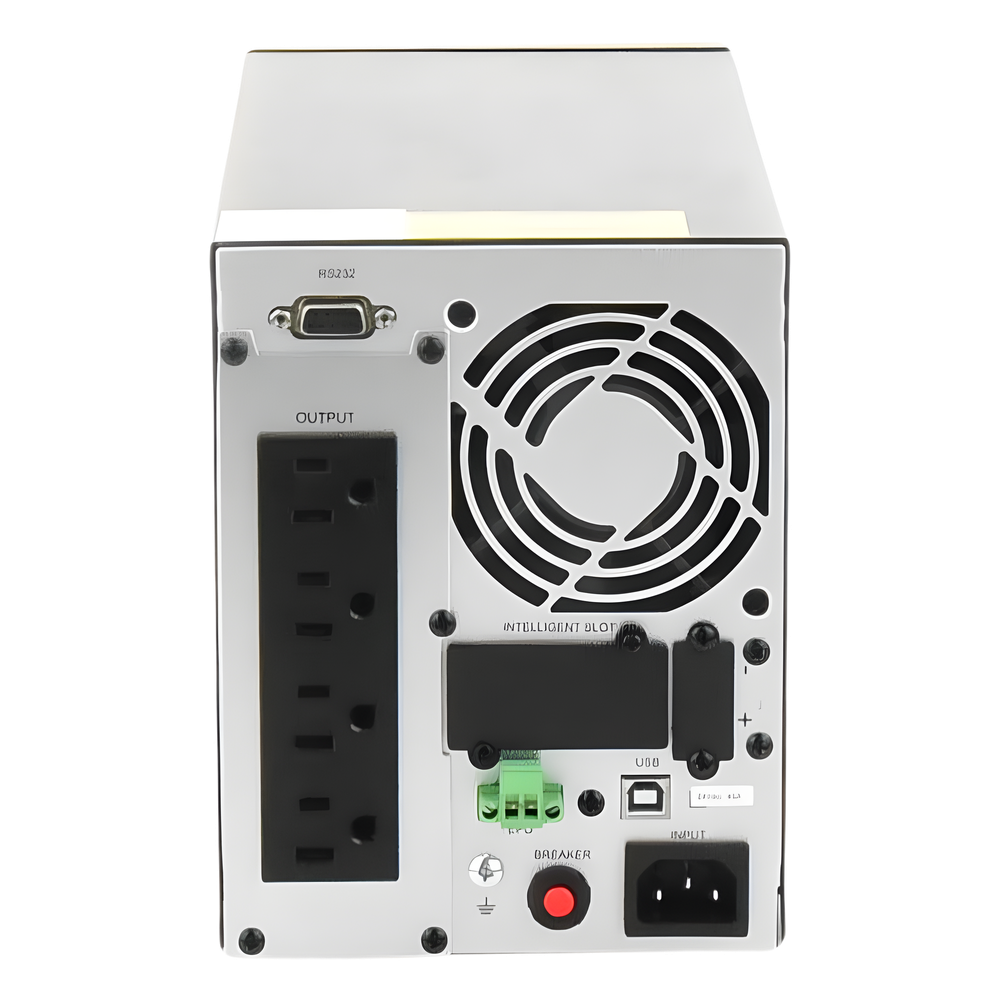 UPS de 1000 VA/900 W, Online Doble Conversión, Entrada 120 Vca NEMA 5-15P, Onda Senoidal Pura, Tipo Torre, Con 4 Tomas NEMA 5-15R