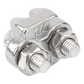 Nudo/ Perro/ Abrazadera Acero Forjado para Cable de 1/4", Acero Inoxidable.